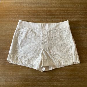 J. Crew Basket Weave Eyelet Shorts